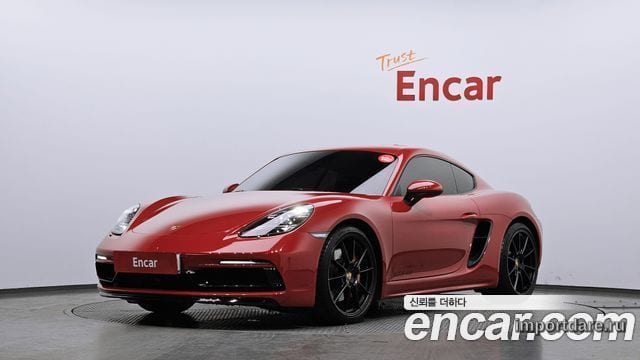 PORSCHE 718 CAYMAN 2023 — 21 298 км, красный, Корея — под ключ — фото 1