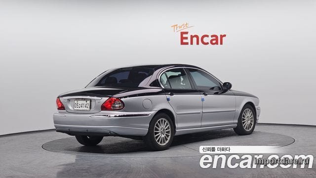 JAGUAR X-TYPE 2006 — 136 331 км, серебристо-серый, Корея — под ключ — фото 2