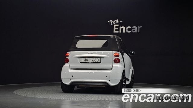 SMART FORTWO CABRIO 2014 — 136 376 км, белый, Корея — под ключ — фото 4