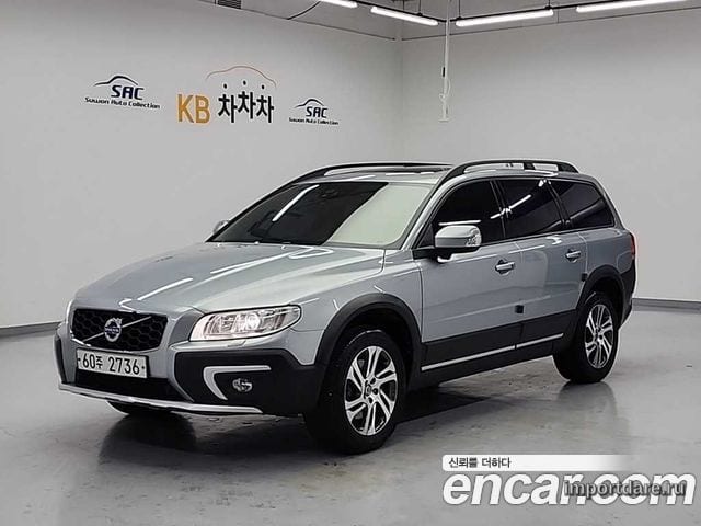 VOLVO XC70 2015 — 92 717 км, серебристый, Корея — под ключ — фото 1