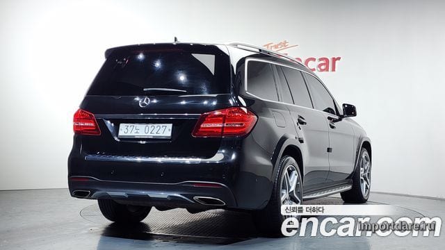 MERCEDES-BENZ GLS-CLASS X166 2017 — 141 935 км, чёрный, Корея — под ключ — фото 2