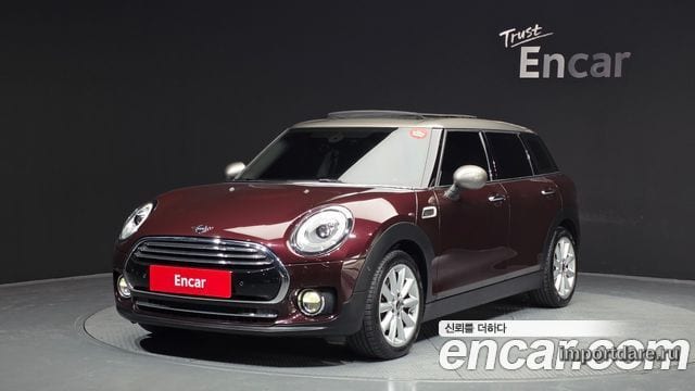 MINI COOPER D CLUBMAN 2016 — 128 768 км, бордовый, Корея — под ключ — фото 1