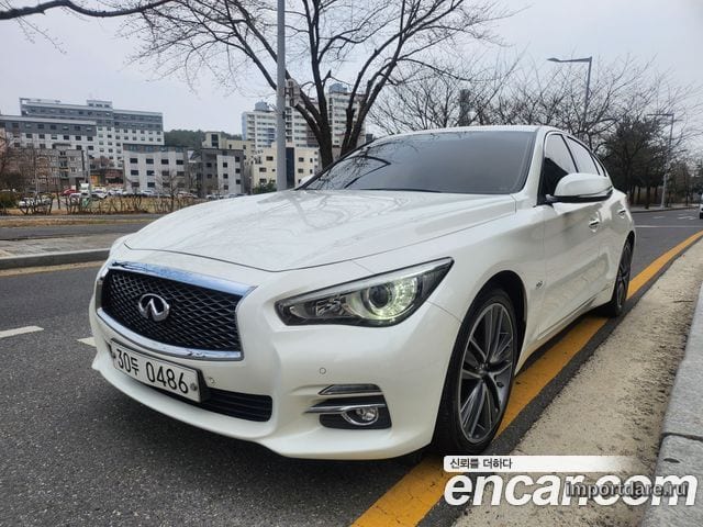INFINITI Q50 2016 — 94 000 км, белый, Корея — под ключ — фото 1