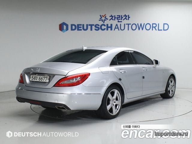 MERCEDES-BENZ CLS-CLASS W219 2012 — 158 672 км, серебристый, Корея — под ключ — фото 2