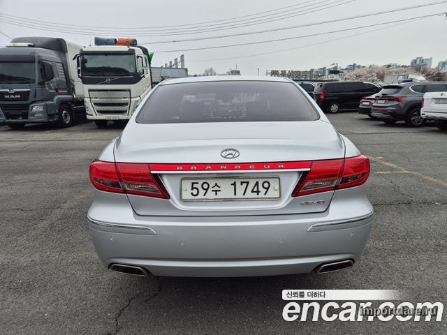 HYUNDAI LUXURY GRANDEUR 2011 — 170 632 км, серебристо-серый, Корея — под ключ — фото 4