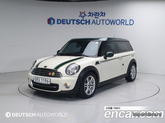 MINI COOPER D CLUBMAN 2013 — 95 320 км, белый, Корея — под ключ — фото 1