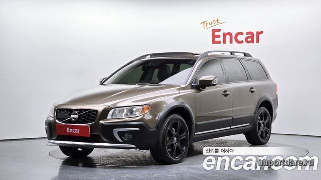 VOLVO XC70 2014 — 367 301 км, светло-золотистый, Корея — под ключ — фото 1