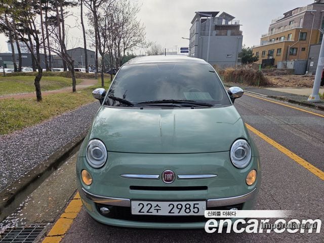 FIAT 500 2015 — 76 077 км, салатовый, Корея — под ключ — фото 1