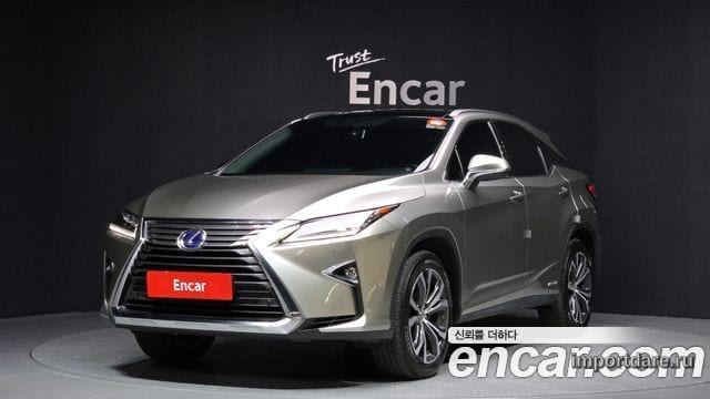 LEXUS RX450H 2017 — 58 301 км, светло-золотистый, Корея — под ключ — фото 1