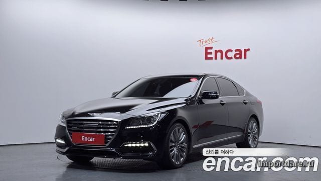 HYUNDAI GENESIS DH 2015 — 236 390 км, чёрный, Корея — под ключ — фото 1