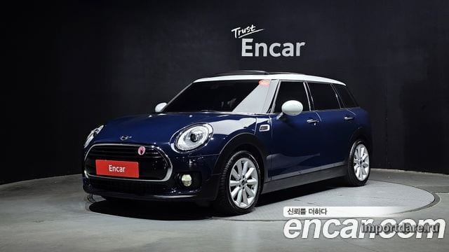 MINI COOPER D CLUBMAN 2018 — 69 798 км, синий, Корея — под ключ — фото 1