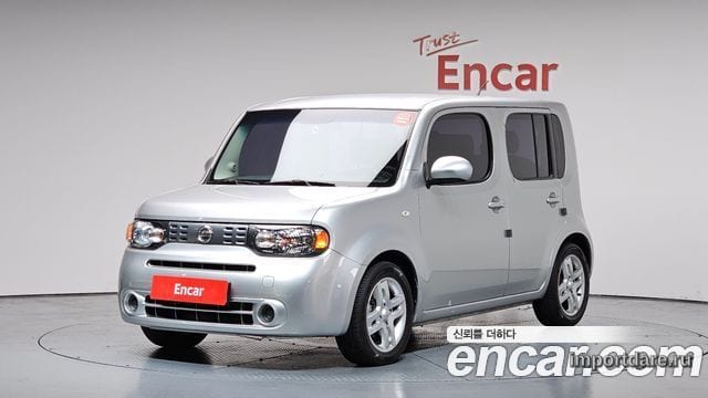 NISSAN CUBE 2011 — 170 195 км, серебристый, Корея — под ключ — фото 1