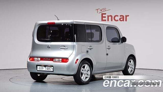 NISSAN CUBE 2011 — 170 195 км, серебристый, Корея — под ключ — фото 2