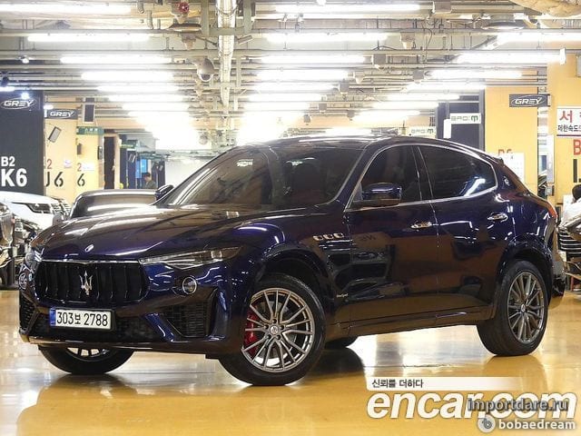 MASERATI LEVANTE 2020 — 38 000 км, синий, Корея — под ключ — фото 1