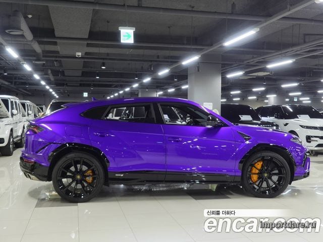 LAMBORGHINI URUS 2024 — 6 400 км, фиолетовый, Корея — под ключ — фото 2
