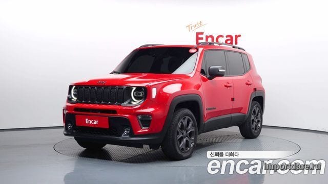 JEEP RENEGADE 2021 — 58 502 км, красный, Корея — под ключ — фото 1