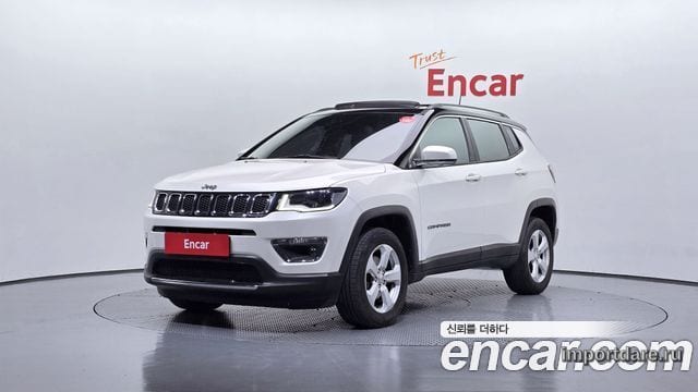 JEEP COMPASS 2019 — 82 457 км, белый, Корея — под ключ — фото 1