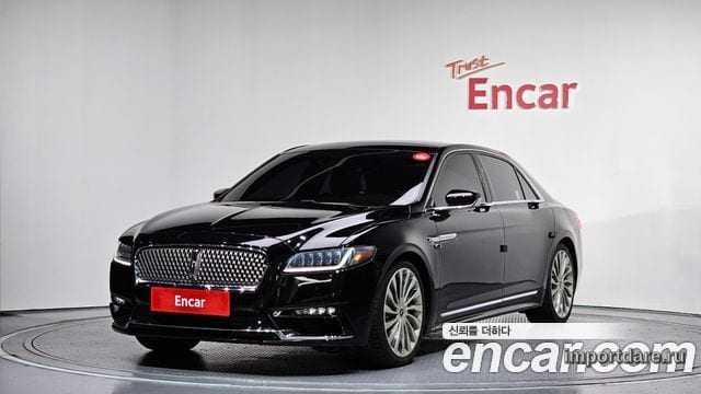 LINCOLN CONTINENTAL 1 2017 — 124 803 км, чёрный, Корея — под ключ — фото 1