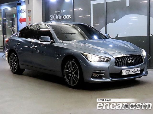 INFINITI Q50 2015 — 170 885 км, синий, Корея — под ключ — фото 1