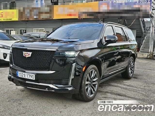 CADILLAC ESCALADE 2021 — 110 000 км, чёрный, Корея — под ключ — фото 1