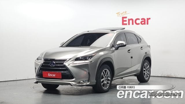 LEXUS NX300H 2017 — 88 389 км, серебристо-серый, Корея — под ключ — фото 1