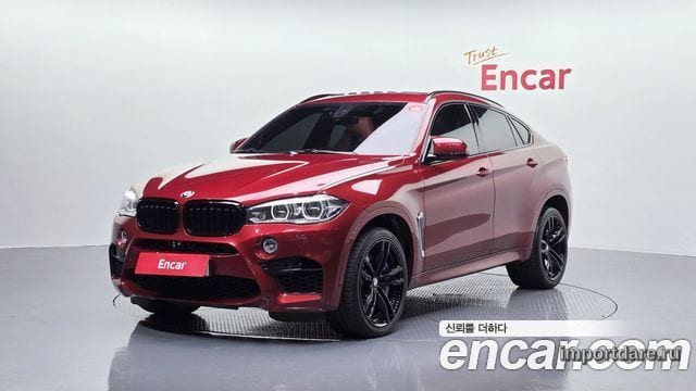 BMW X6M 2019 — 142 338 км, красный, Корея — под ключ — фото 12
