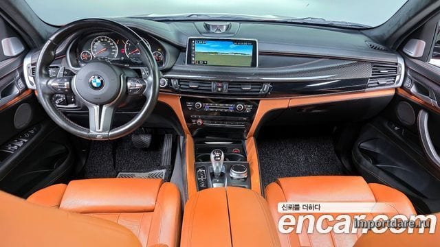 BMW X6M 2019 — 142 338 км, красный, Корея — под ключ — фото 7
