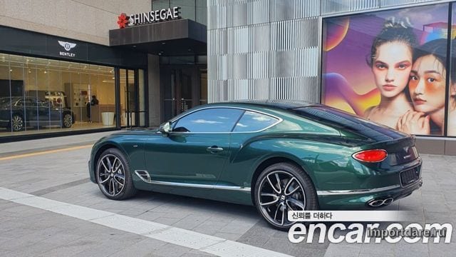 BENTLEY CONTINENTAL 2022 — 23 000 км, тёмно-зелёный, Корея — под ключ — фото 2