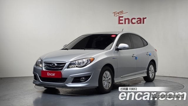 HYUNDAI AVANTE HYBRID 2012 — 152 242 км, серебристо-серый, Корея — под ключ — фото 1