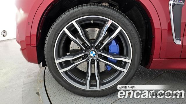 BMW X6M 2019 — 73 753 км, красный, Корея — под ключ — фото 5