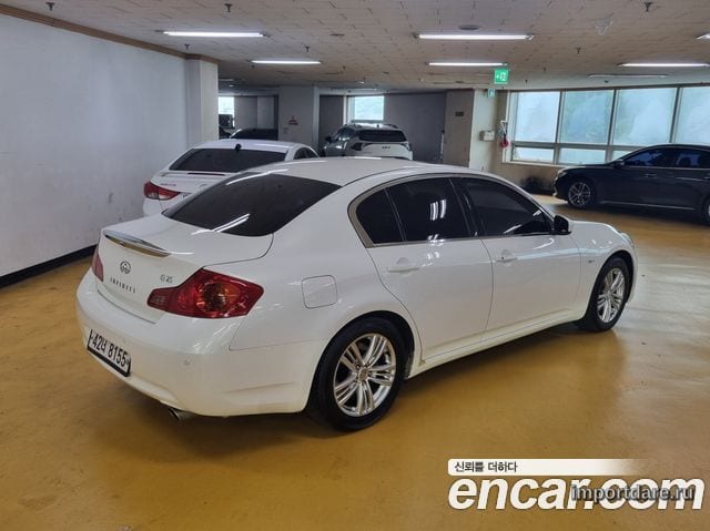INFINITI G25 2011 — 74 600 км, белый-перламутр, Корея — под ключ — фото 2