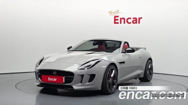 JAGUAR F-TYPE 2016 — 113 622 км, серебристо-серый, Корея — под ключ — фото 1