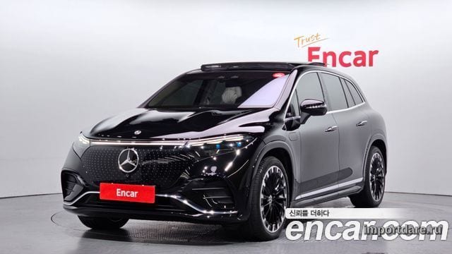 MERCEDES-BENZ EQS SUV X296 2023 — 26 717 км, чёрный, Корея — под ключ — фото 1