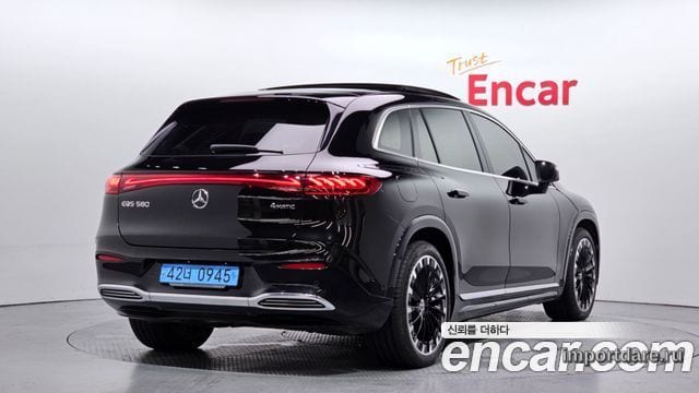 MERCEDES-BENZ EQS SUV X296 2023 — 26 717 км, чёрный, Корея — под ключ — фото 2