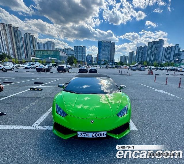 LAMBORGHINI HURACAN 2017 — 26 400 км, зелёный, Корея — под ключ — фото 3