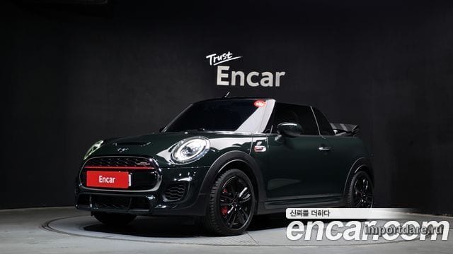 MINI COOPER S CONVERTIBLE 2021 — 76 701 км, тёмно-зелёный, Корея — под ключ — фото 1