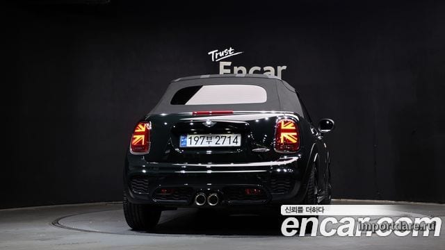 MINI COOPER S CONVERTIBLE 2021 — 76 701 км, тёмно-зелёный, Корея — под ключ — фото 4