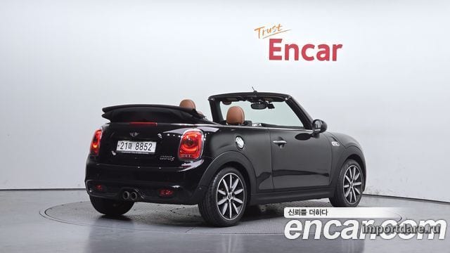 MINI COOPER S CONVERTIBLE 2017 — 110 094 км, чёрный, Корея — под ключ — фото 2