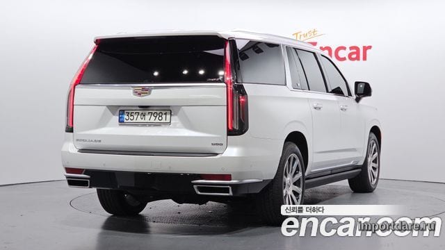 CADILLAC ESCALADE 2021 — 17 523 км, белый, Корея — под ключ — фото 2