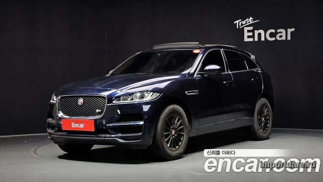 JAGUAR F-PACE 2018 — 131 466 км, синий, Корея — под ключ — фото 1