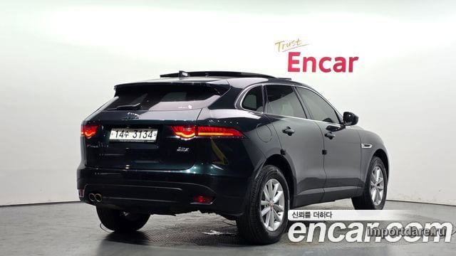 JAGUAR F-PACE 2017 — 123 026 км, тёмно-зелёный, Корея — под ключ — фото 2