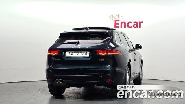 JAGUAR F-PACE 2017 — 123 026 км, тёмно-зелёный, Корея — под ключ — фото 4