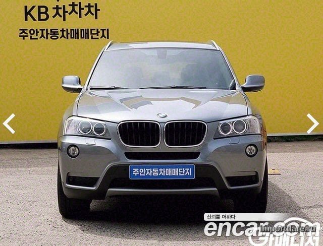 BMW X3 2013 — 156 000 км, серый, Корея — под ключ — фото 1