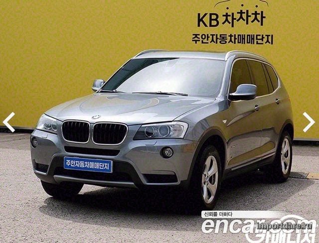 BMW X3 2013 — 156 000 км, серый, Корея — под ключ — фото 2