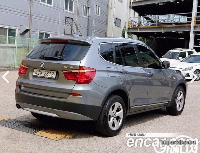 BMW X3 2013 — 156 000 км, серый, Корея — под ключ — фото 4