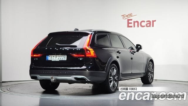 VOLVO V90 CROSS COUNTRY 2019 — 117 789 км, чёрный, Корея — под ключ — фото 2