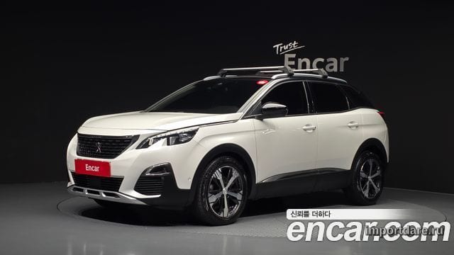 PEUGEOT 3008 2019 — 135 326 км, белый, Корея — под ключ — фото 1