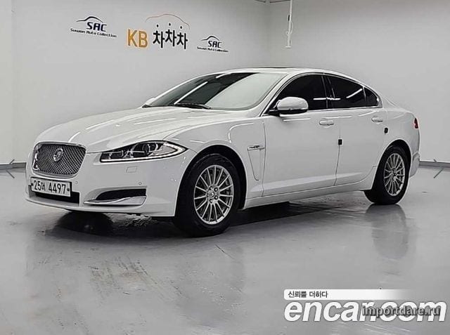 JAGUAR NEW XF 2013 — 83 100 км, белый, Корея — под ключ — фото 1