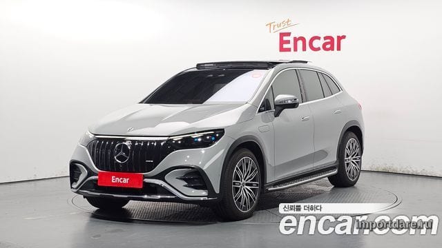 MERCEDES-BENZ EQE SUV X294 2023 — 71 516 км, серебристо-серый, Корея — под ключ — фото 1