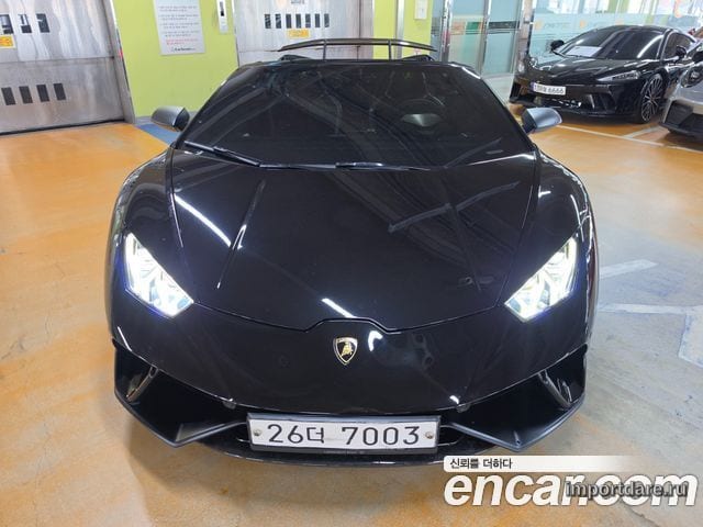 LAMBORGHINI HURACAN 2019 — 63 000 км, чёрный, Корея — под ключ — фото 3